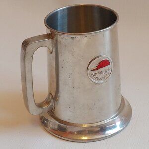 UNIQUE Carling Award See Through Glass Bottom Pewter Beer Stein Marlboro…